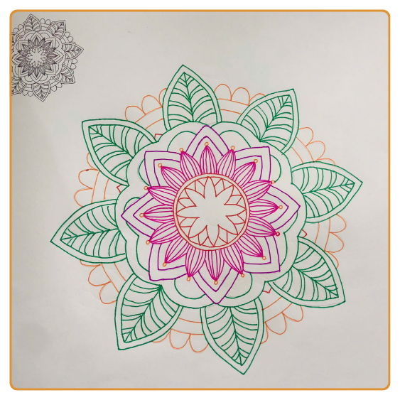 SÁCH LUYỆN VẼ MANDALA (TẶNG BÚT ĐI NÉT)